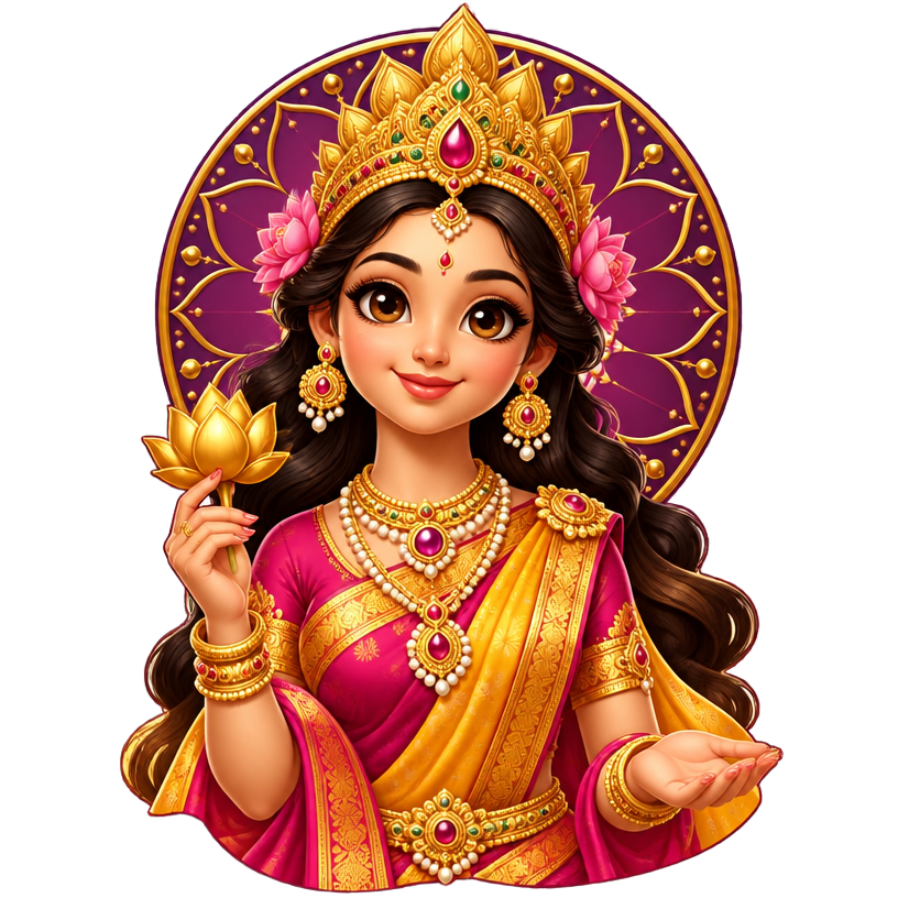 Super Lakshmi illustrated mascot